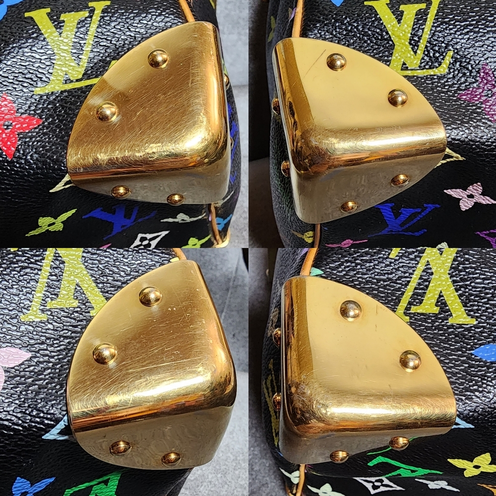 Authentic Loui Vuitton Black Multicolor Speedy 30 - Picture 11 of 15